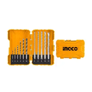 Ingco 11-Pieces Masonry & Hammer Drill Bits Set with SDS Plus – AKDL31101