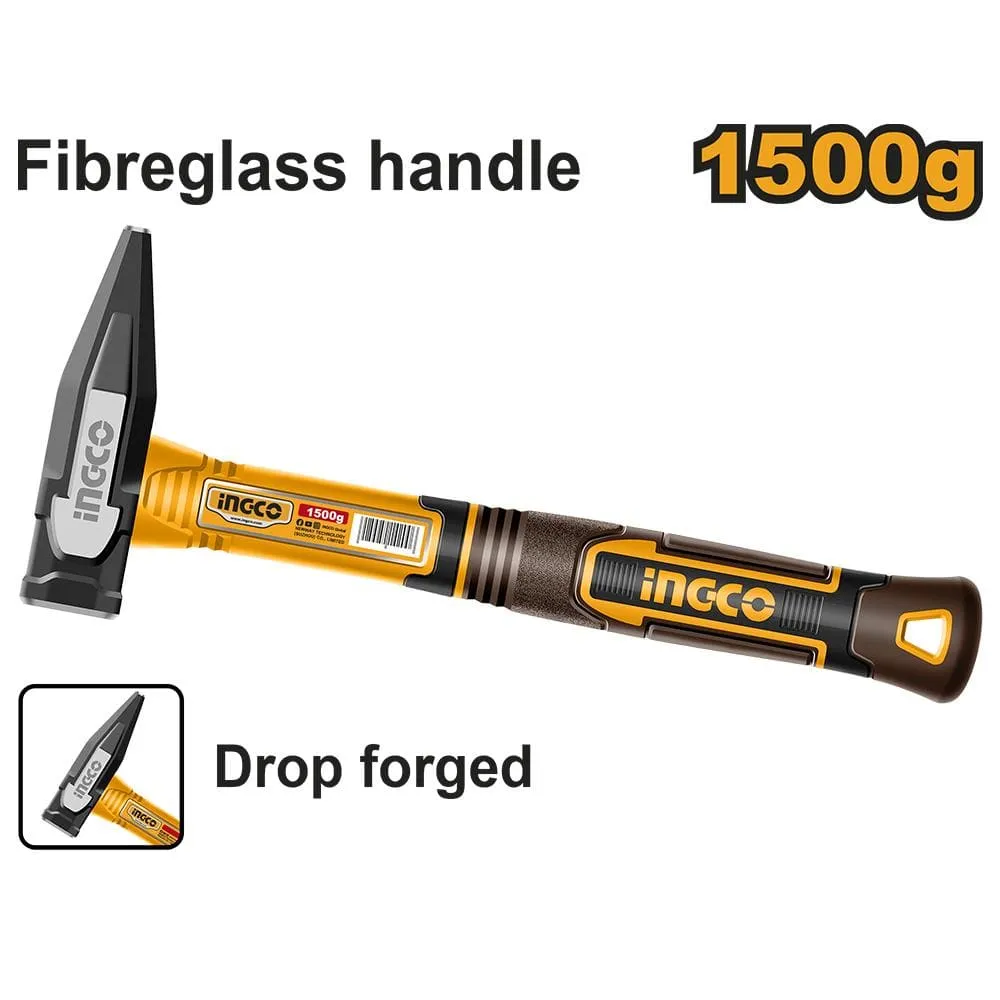 Ingco Machinist Hammer 1500g with Fiberglass Handle - HMH821500