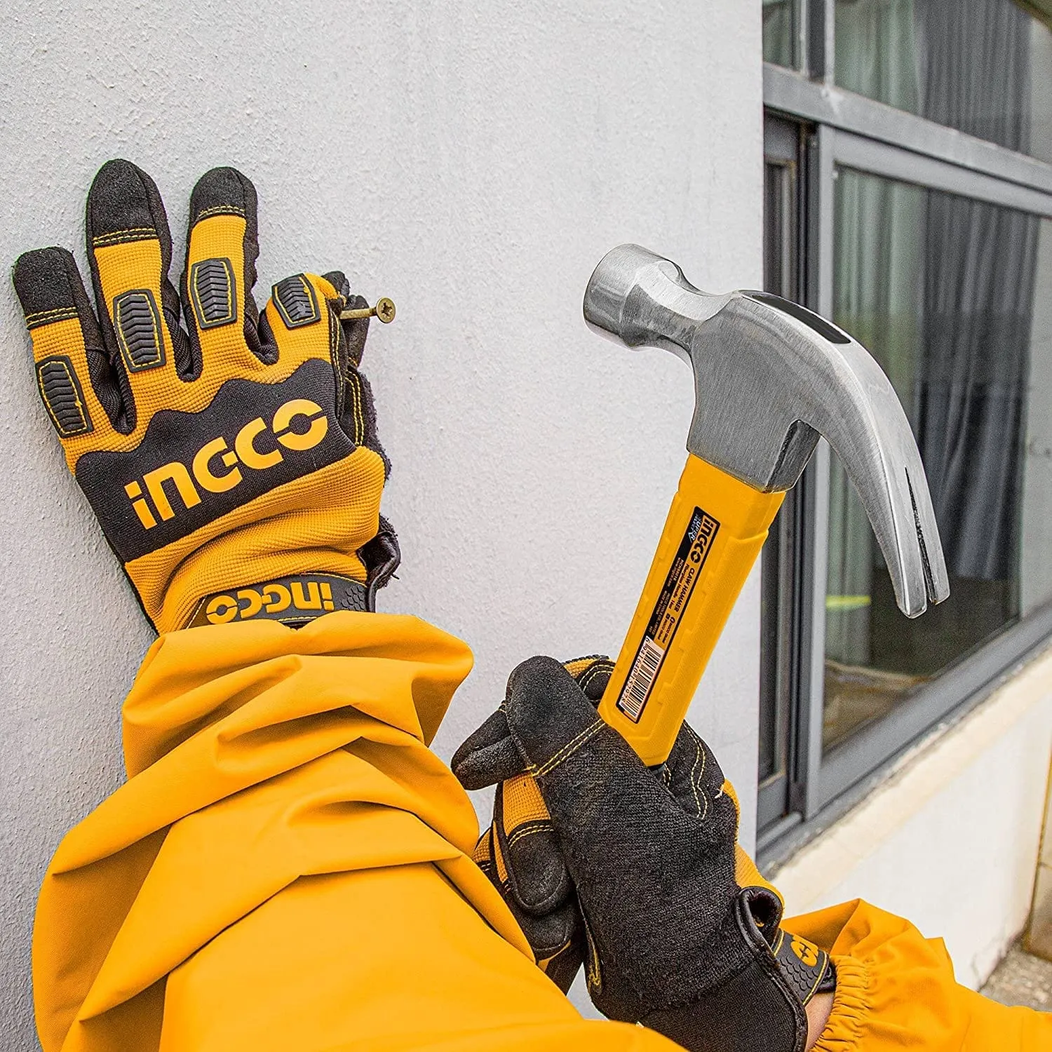 Ingco Metal Front Claw Hammer 450g - HCH81016L