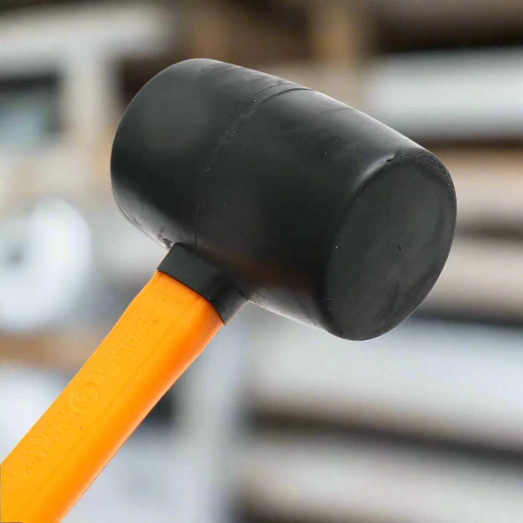 Ingco Rubber Hammer with Fiberglass Handle - 220g & 450g | HRUH8208 & HRUH8216
