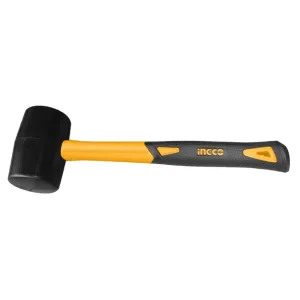 Ingco Rubber Hammer with Fiberglass Handle - 220g & 450g | HRUH8208 & HRUH8216