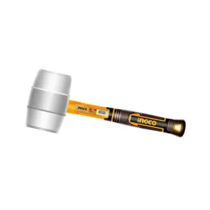 Ingco Soft Rubber Hammer 450g with Fiberglass Handle - HRUH8916