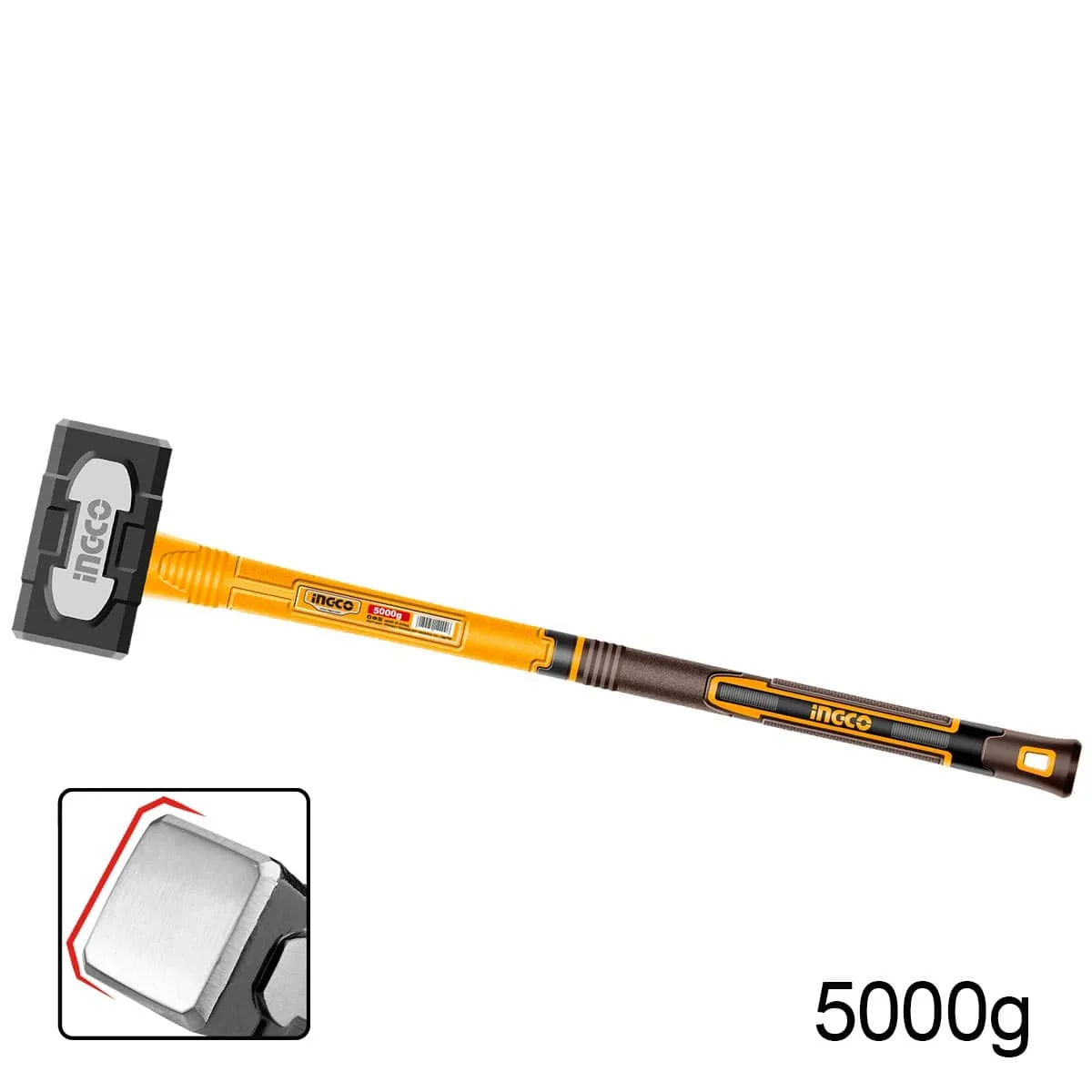 Ingco Stoning Hammer with Fiberglass Handle 5000g - HSTH83598
