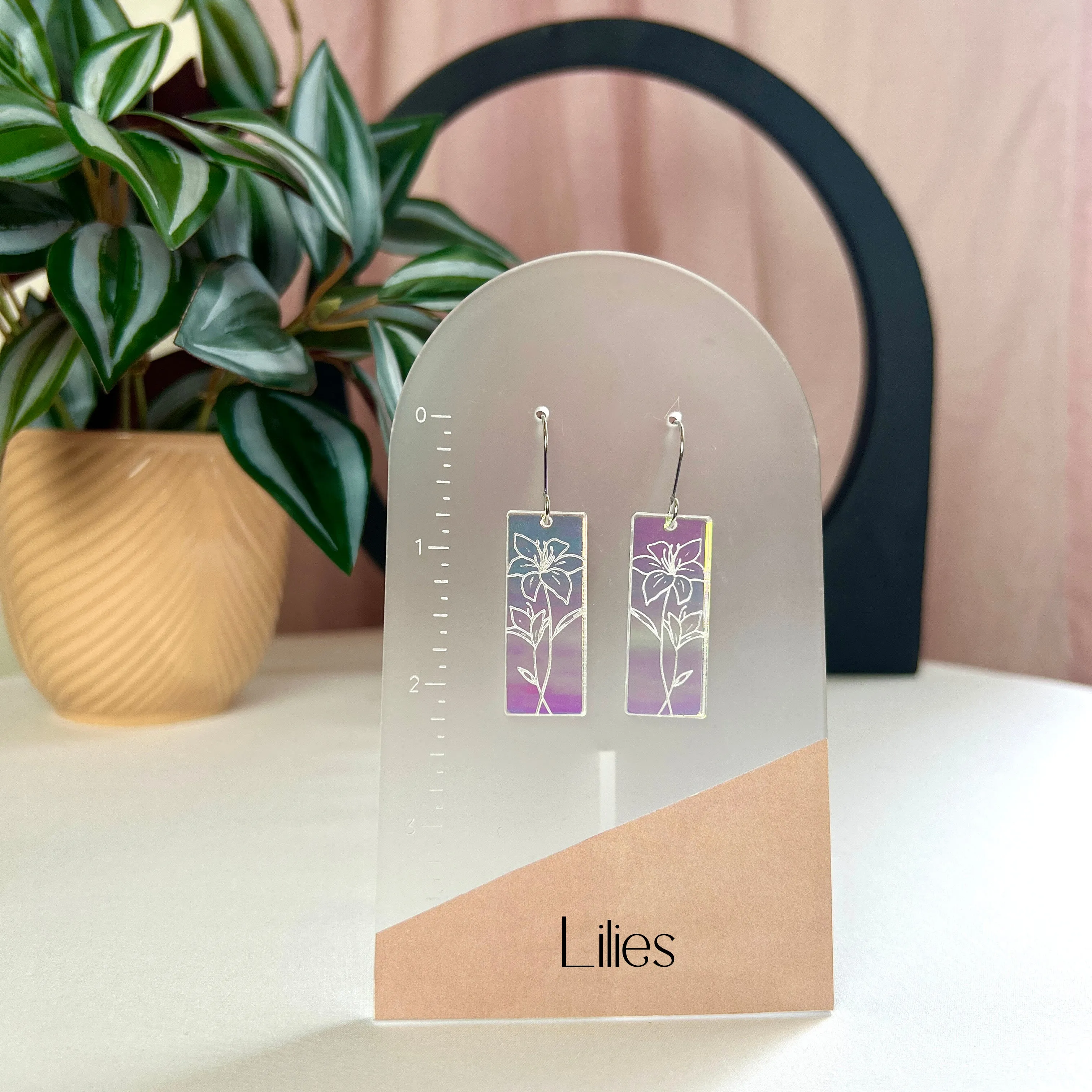 Iridescent Wildflower Earrings