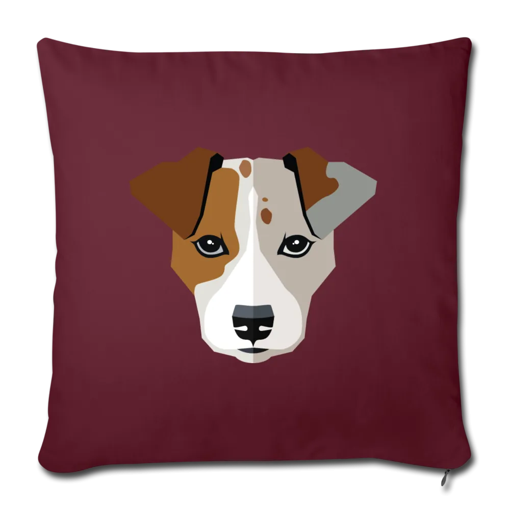 Jack Russell Terrier Throw Pillow Cover 17.5” x 17.5”
