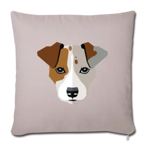 Jack Russell Terrier Throw Pillow Cover 17.5” x 17.5”