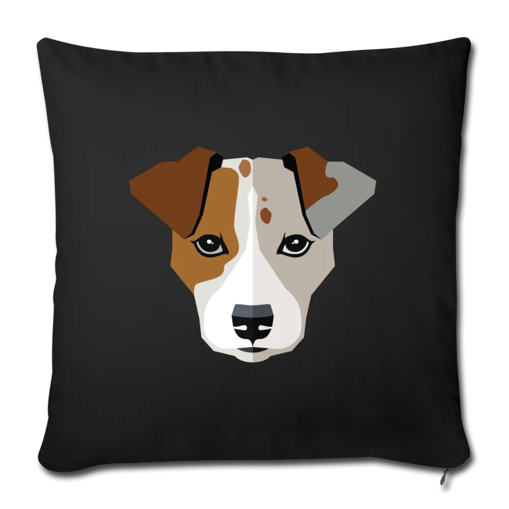 Jack Russell Terrier Throw Pillow Cover 17.5” x 17.5”