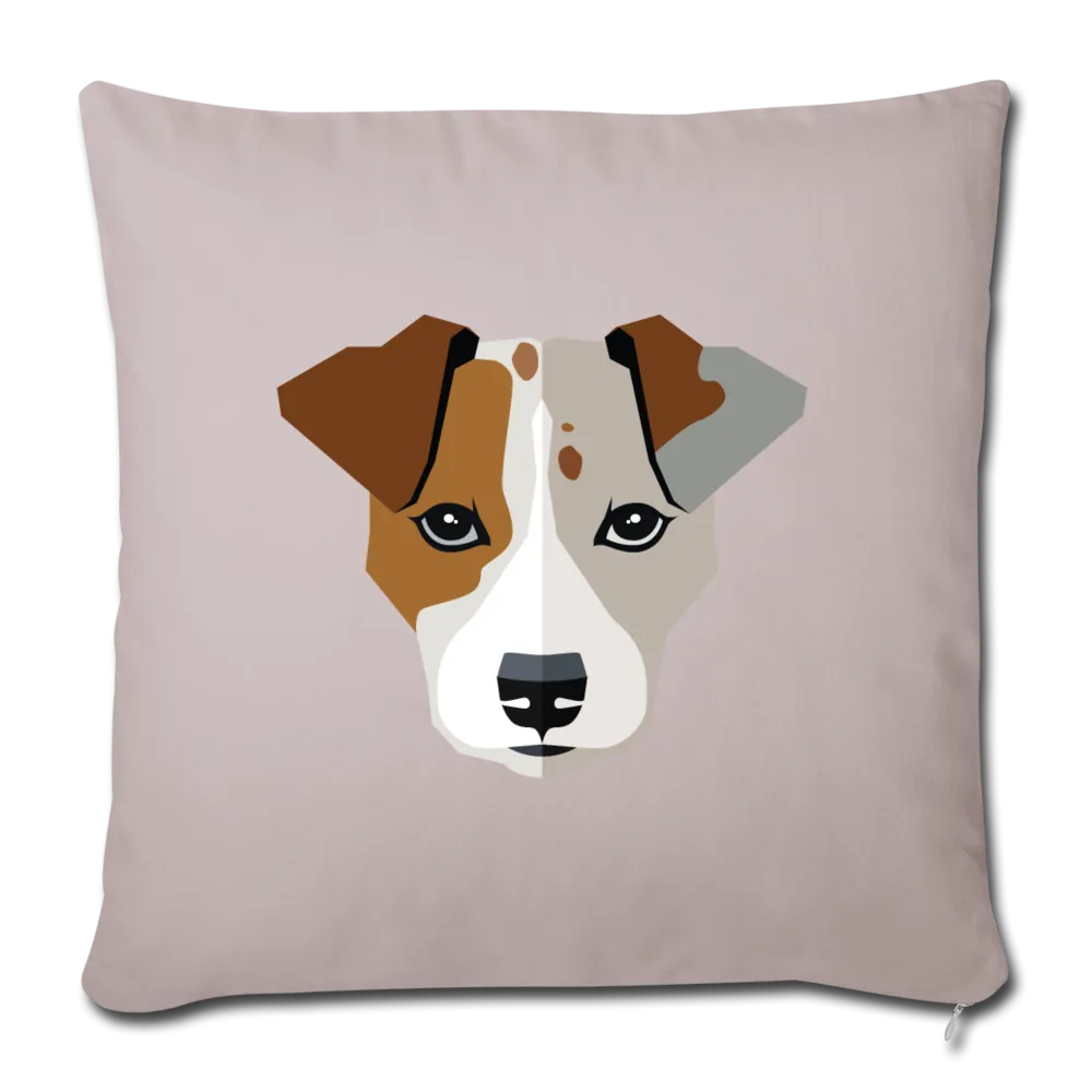 Jack Russell Terrier Throw Pillow Cover 17.5” x 17.5”