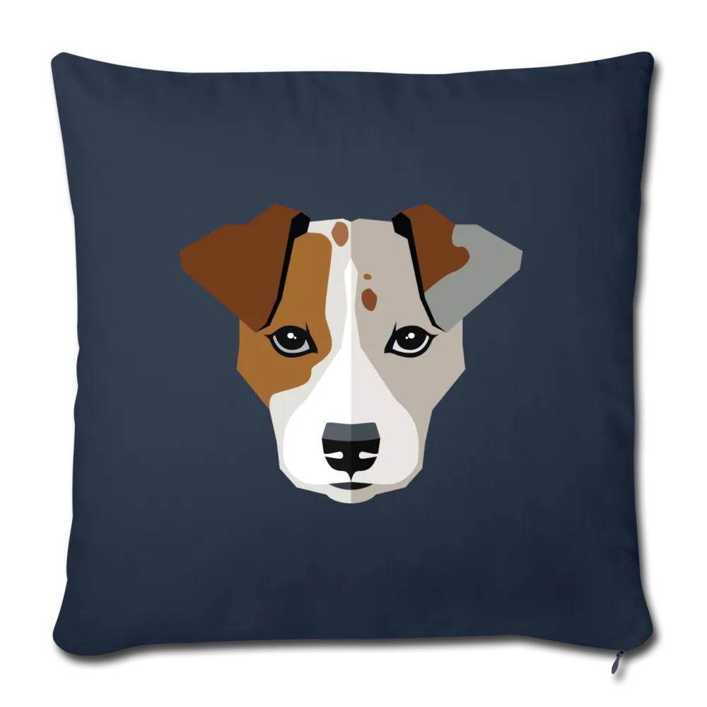 Jack Russell Terrier Throw Pillow Cover 17.5” x 17.5”