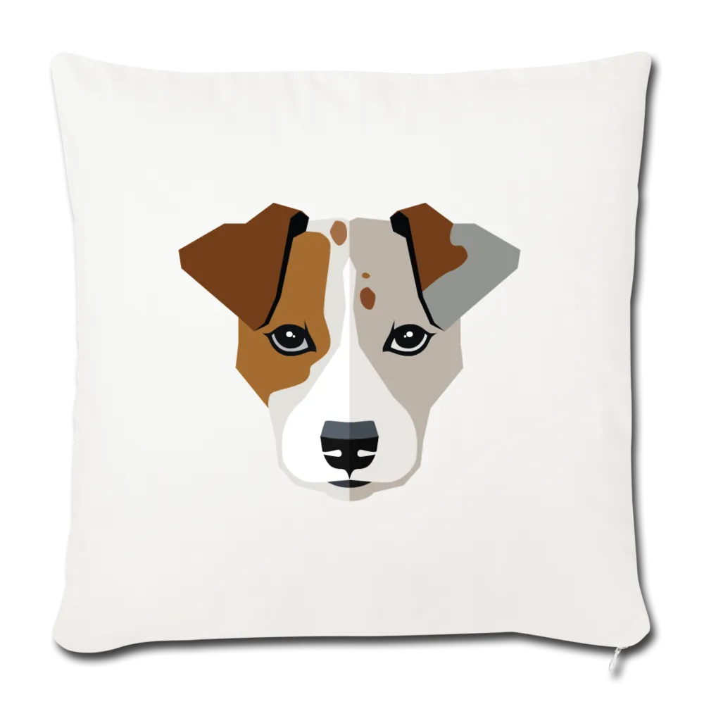 Jack Russell Terrier Throw Pillow Cover 17.5” x 17.5”