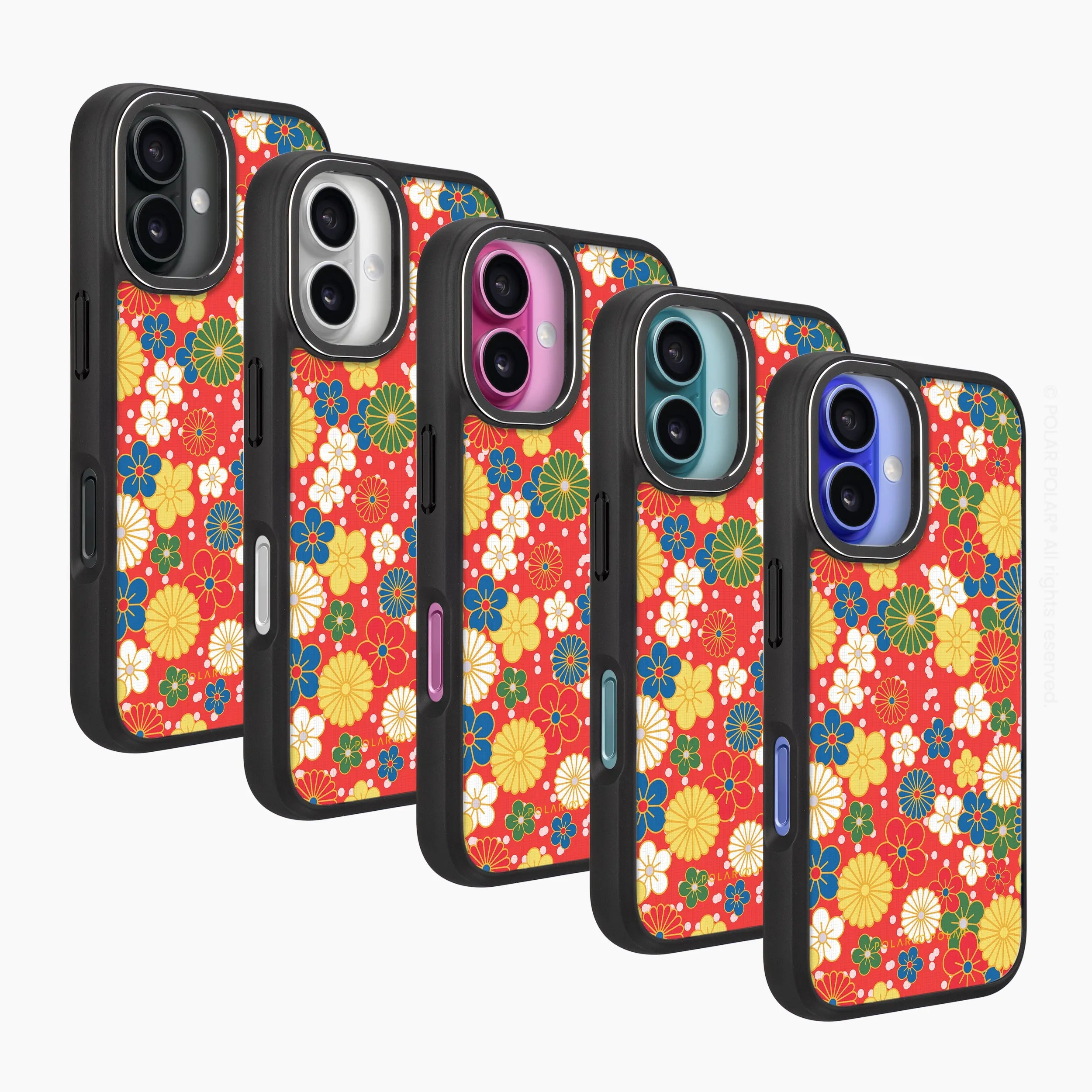 Japan Blossoms - iPhone 16 Plus Frosted Black Bumper MagSafe Case