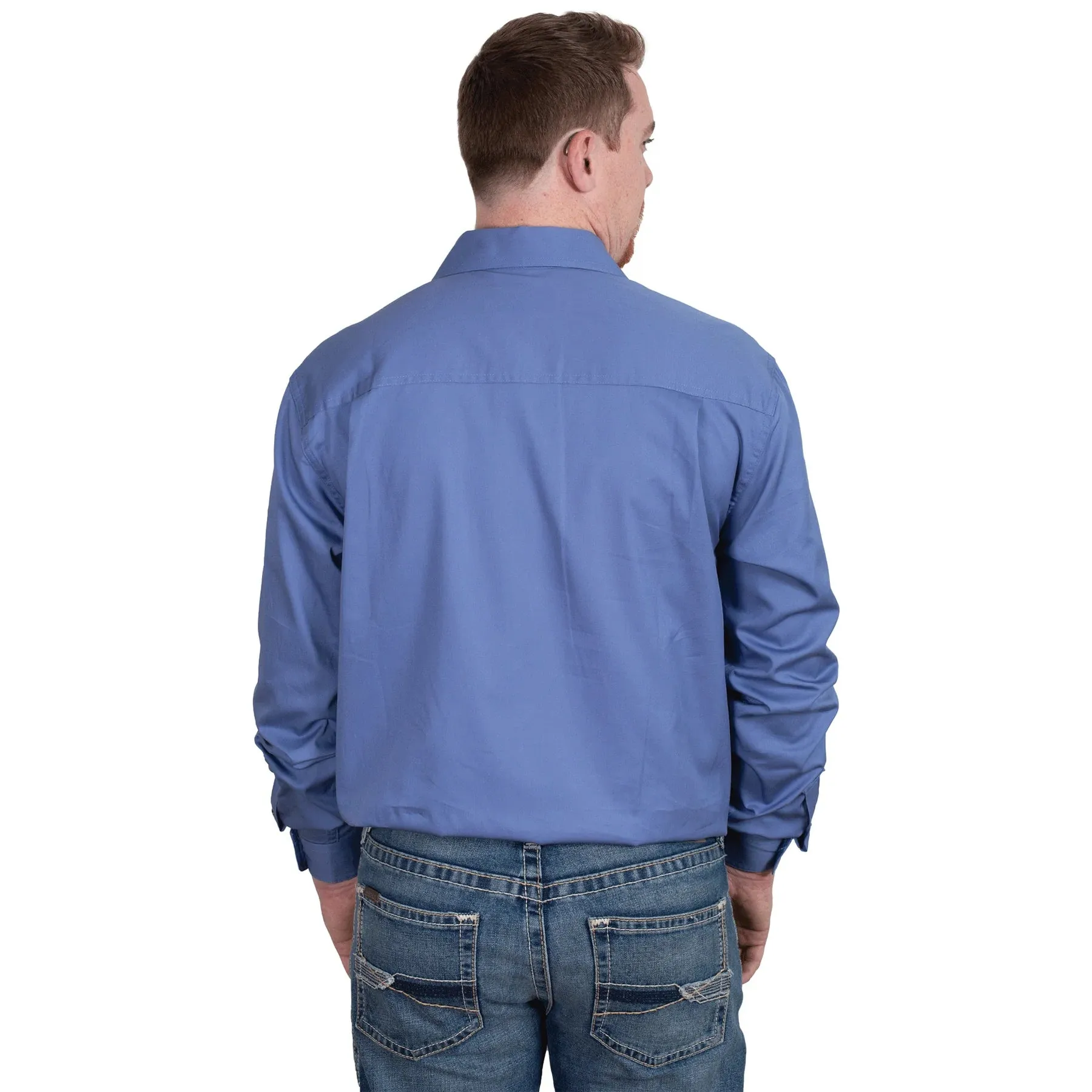 JCA Cameron Mens Workshirt Blue