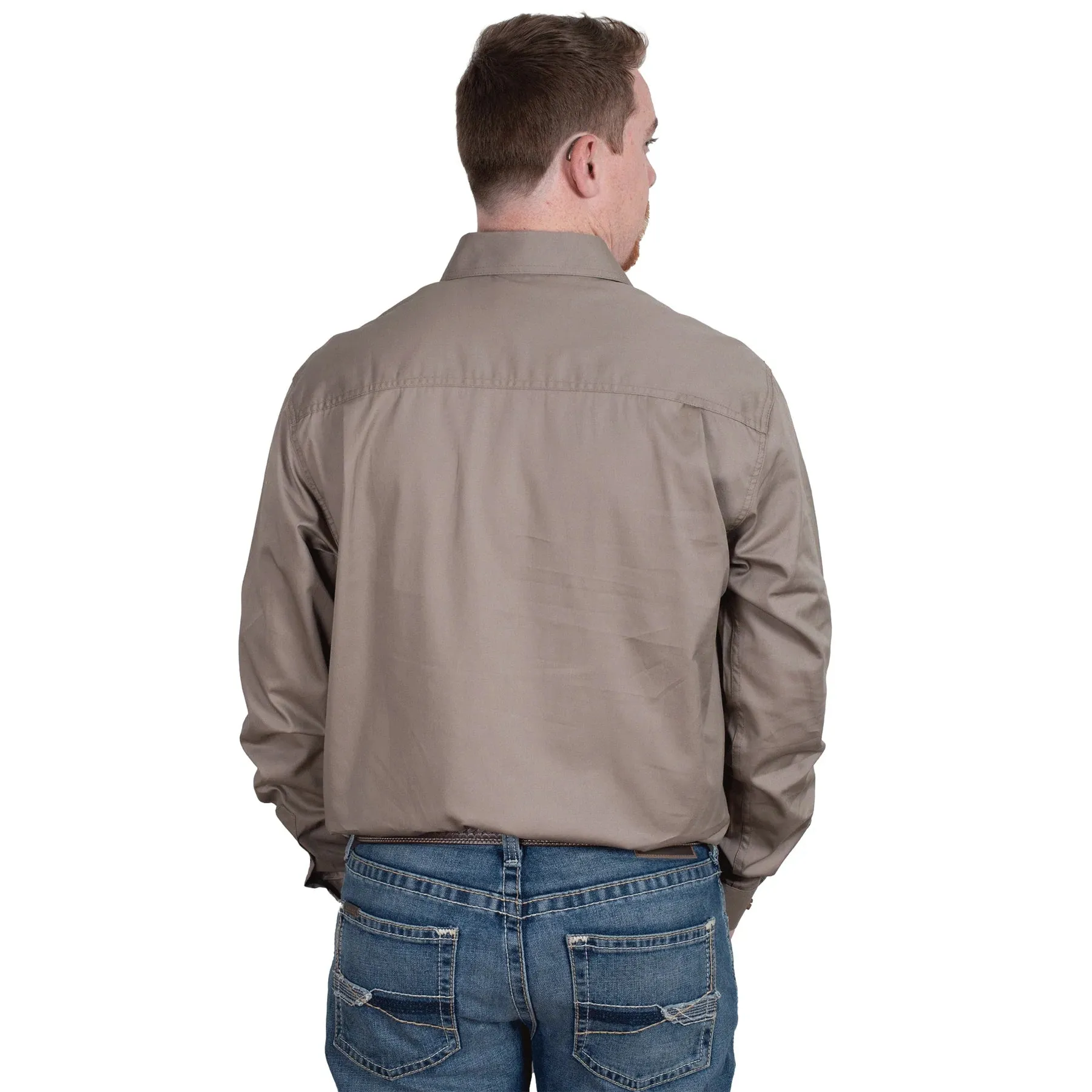 JCA Cameron Mens Workshirt Brown
