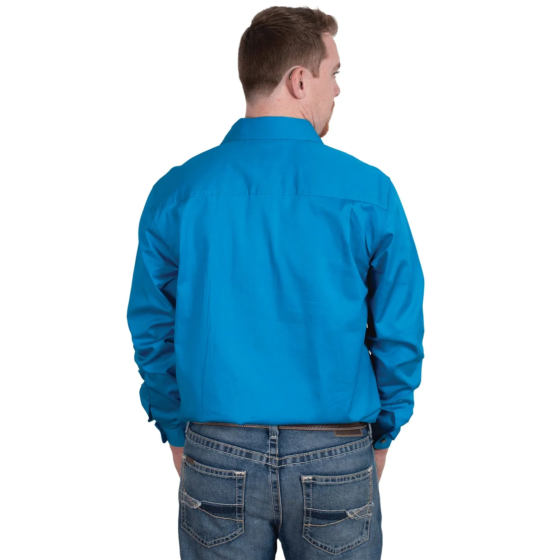 JCA Cameron Mens Workshirt Jewell Blue