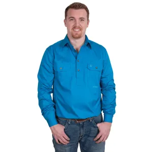 JCA Cameron Mens Workshirt Jewell Blue
