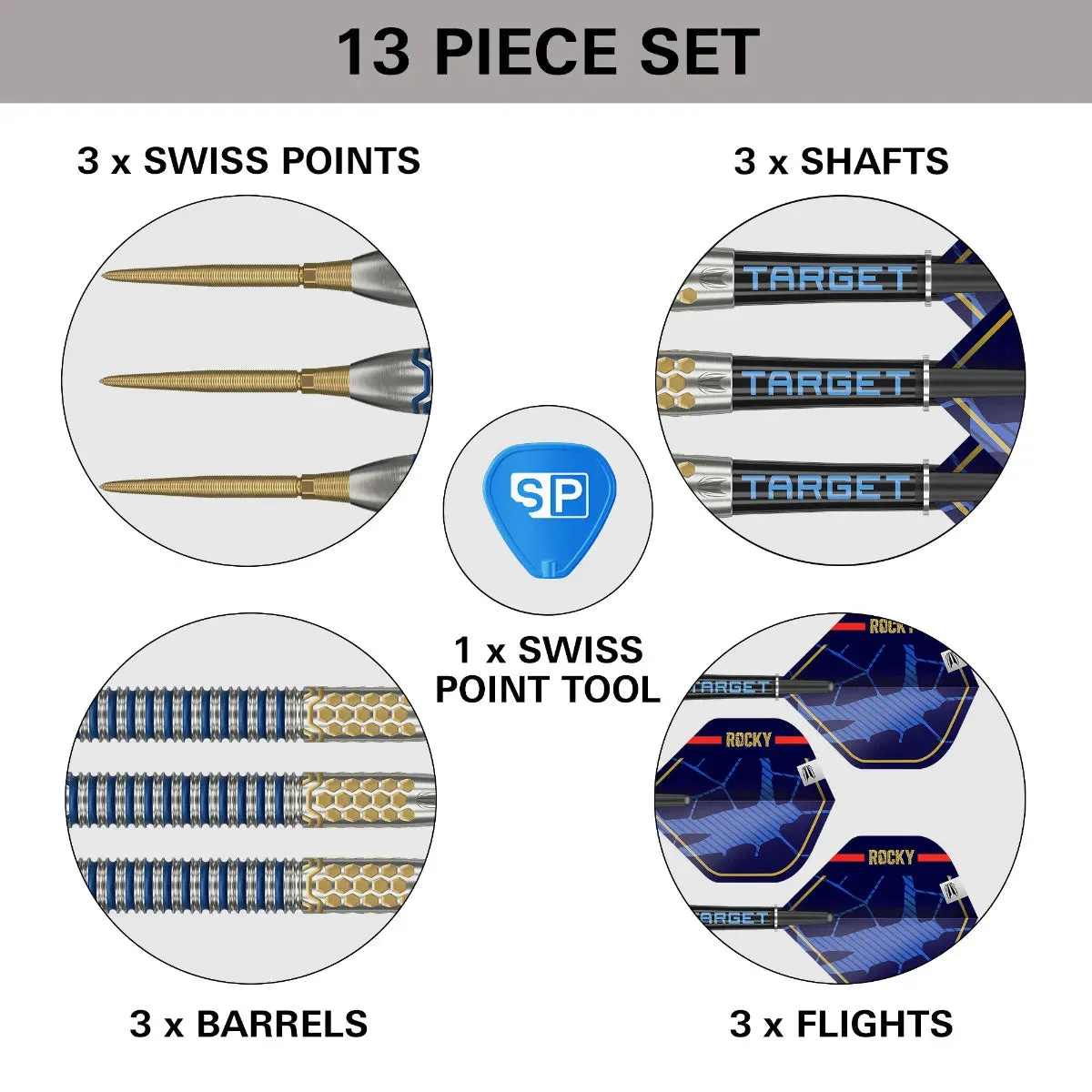 Josh Rock G1 90% Tungsten SP Steel Tip Darts by Target Darts