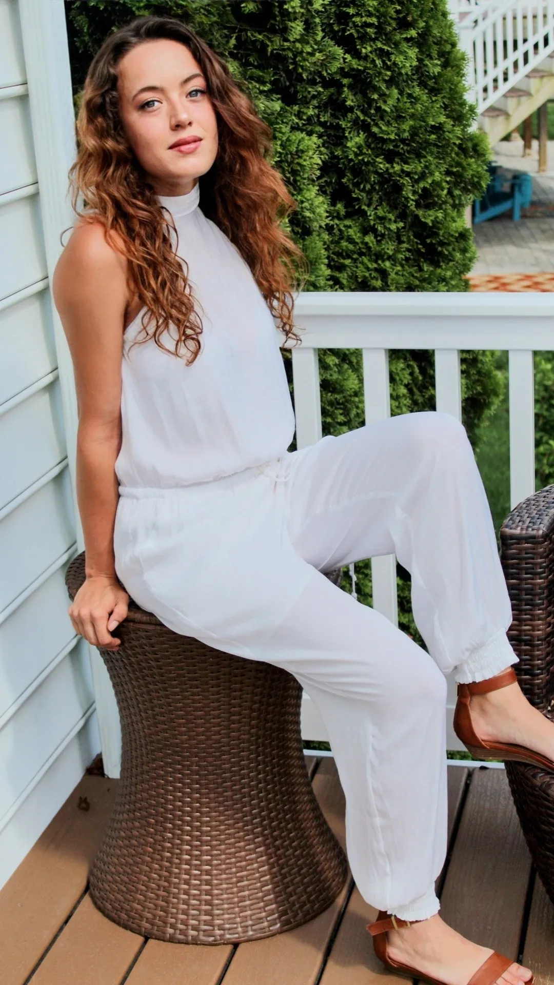 Jump Into Vacay White Jumpsuit
