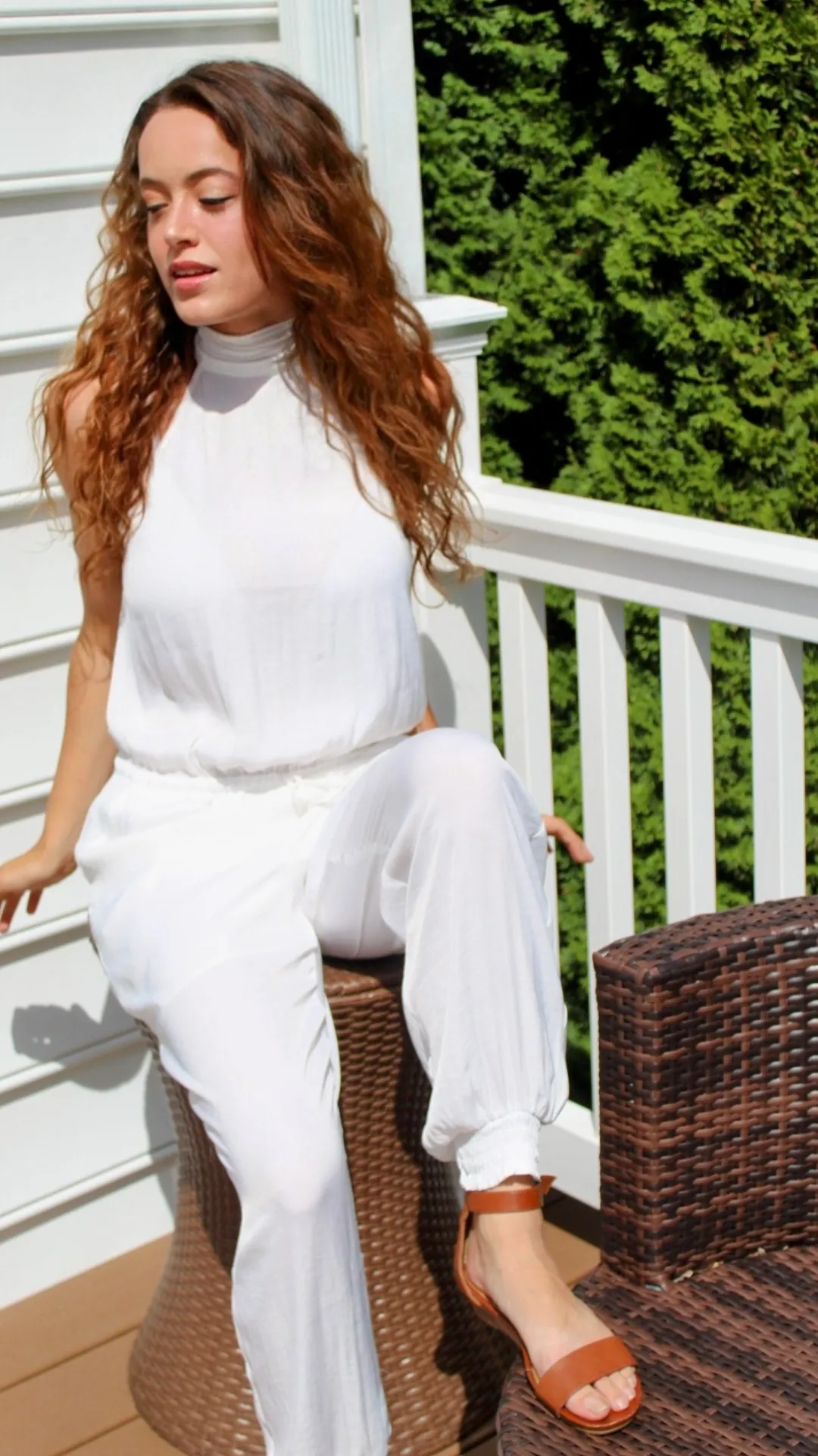Jump Into Vacay White Jumpsuit