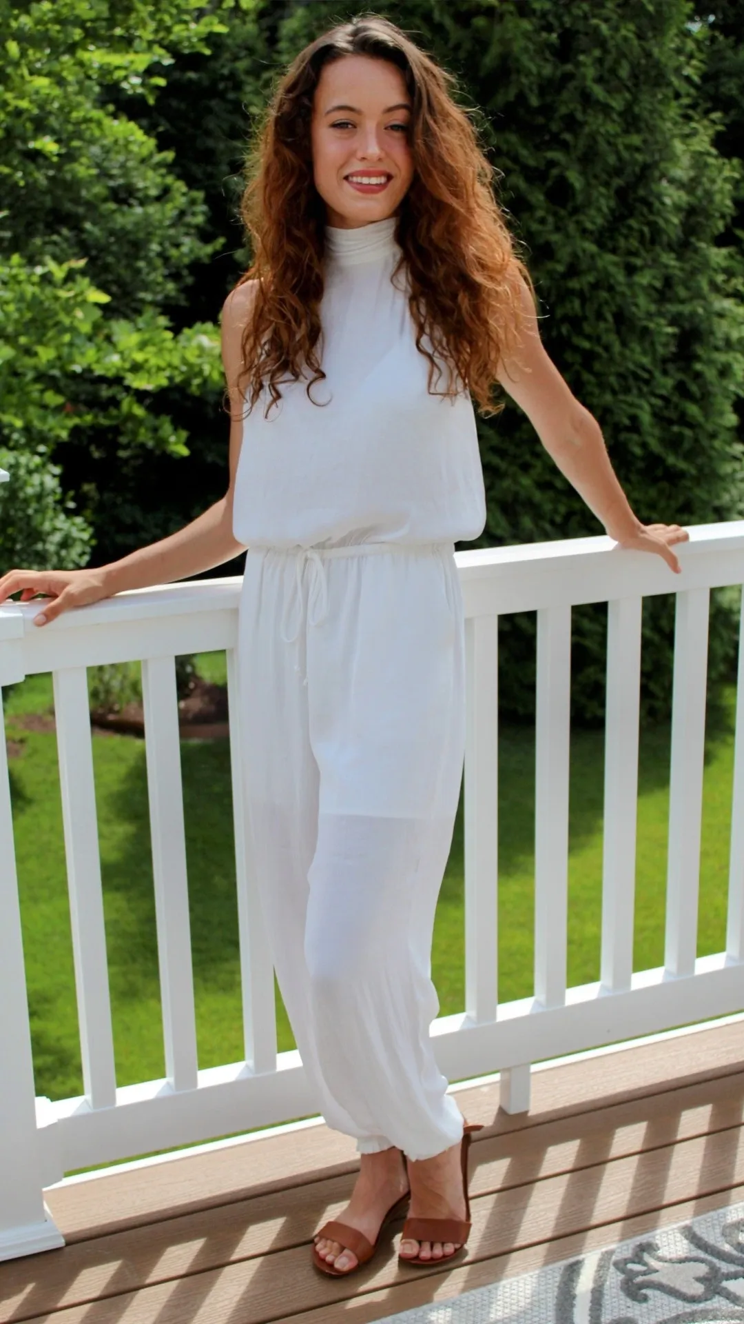 Jump Into Vacay White Jumpsuit