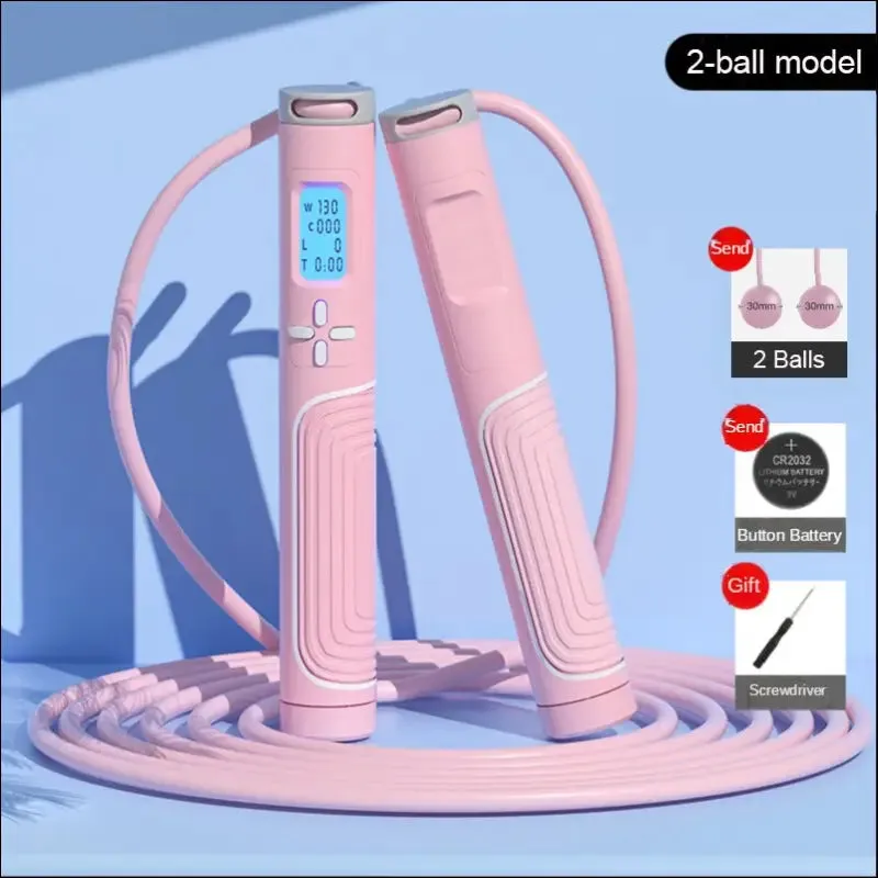Jump rope tangle-free rapid speed jumping rope cable with digital counter steel skipping rope gym