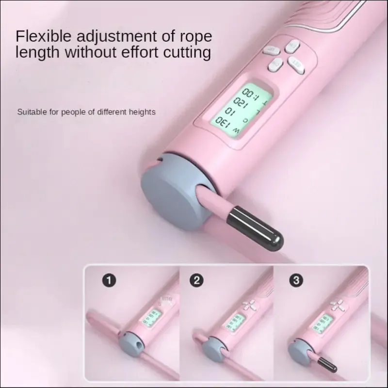 Jump rope tangle-free rapid speed jumping rope cable with digital counter steel skipping rope gym