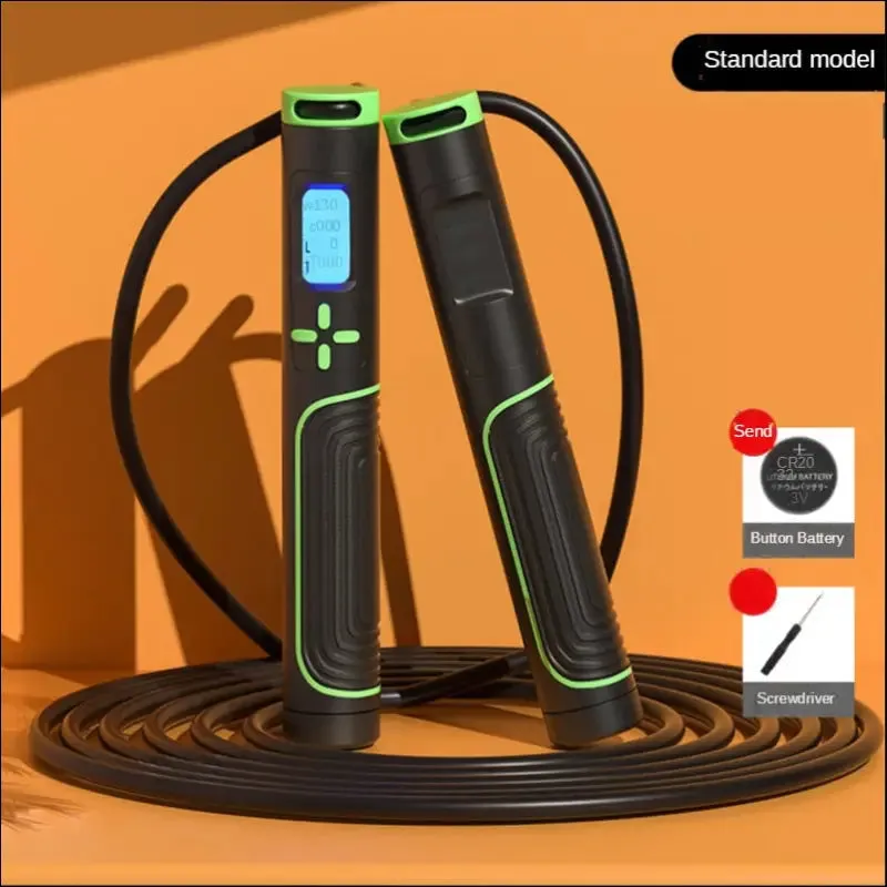 Jump rope tangle-free rapid speed jumping rope cable with digital counter steel skipping rope gym
