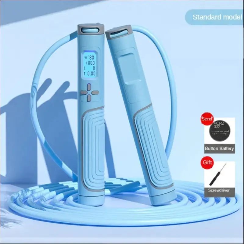 Jump rope tangle-free rapid speed jumping rope cable with digital counter steel skipping rope gym