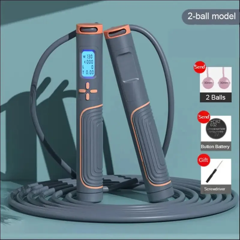 Jump rope tangle-free rapid speed jumping rope cable with digital counter steel skipping rope gym