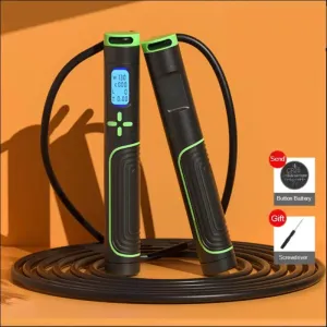 Jump rope tangle-free rapid speed jumping rope cable with digital counter steel skipping rope gym