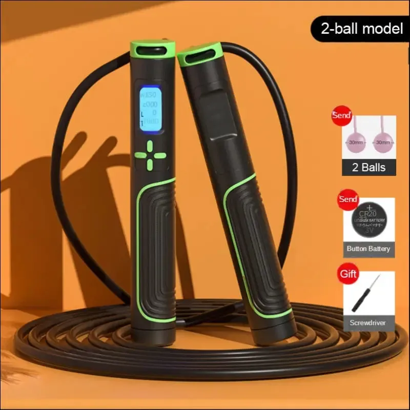 Jump rope tangle-free rapid speed jumping rope cable with digital counter steel skipping rope gym