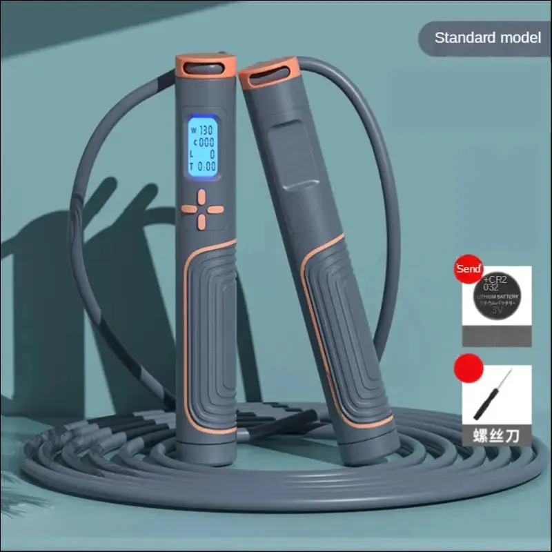Jump rope tangle-free rapid speed jumping rope cable with digital counter steel skipping rope gym