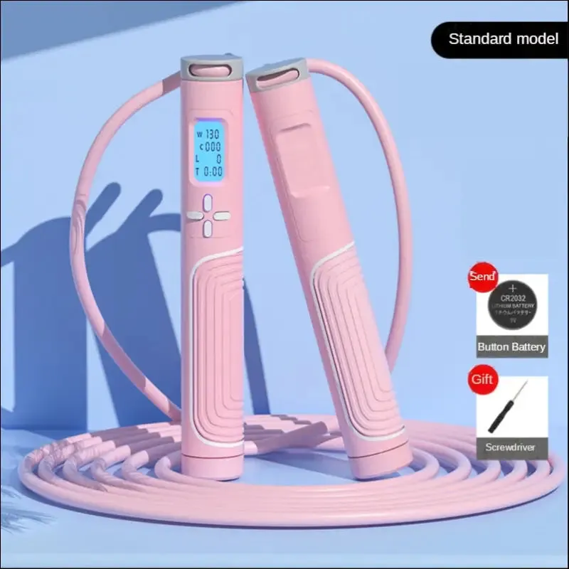 Jump rope tangle-free rapid speed jumping rope cable with digital counter steel skipping rope gym