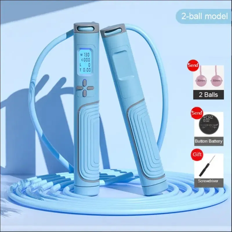 Jump rope tangle-free rapid speed jumping rope cable with digital counter steel skipping rope gym