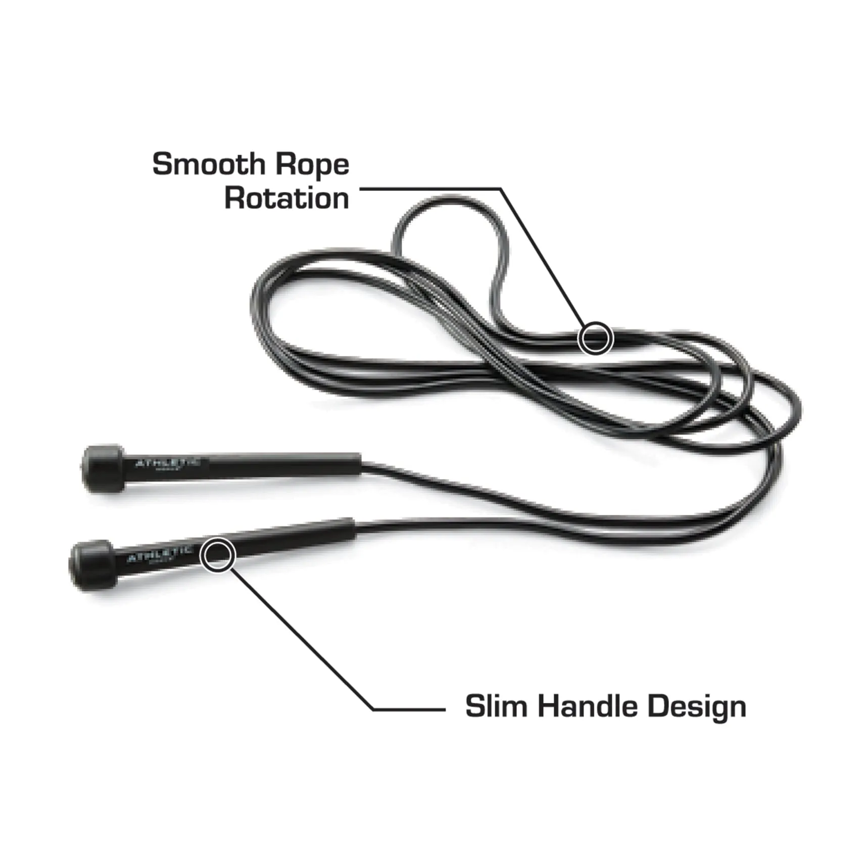 Jump Rope with Light Weight Handles for Maximum Performance