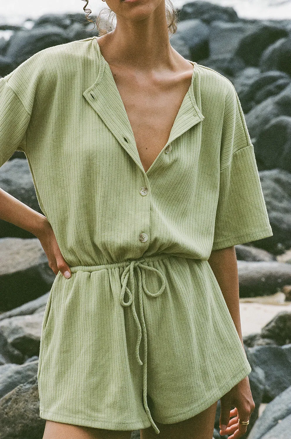Juniper Playsuit - Lime