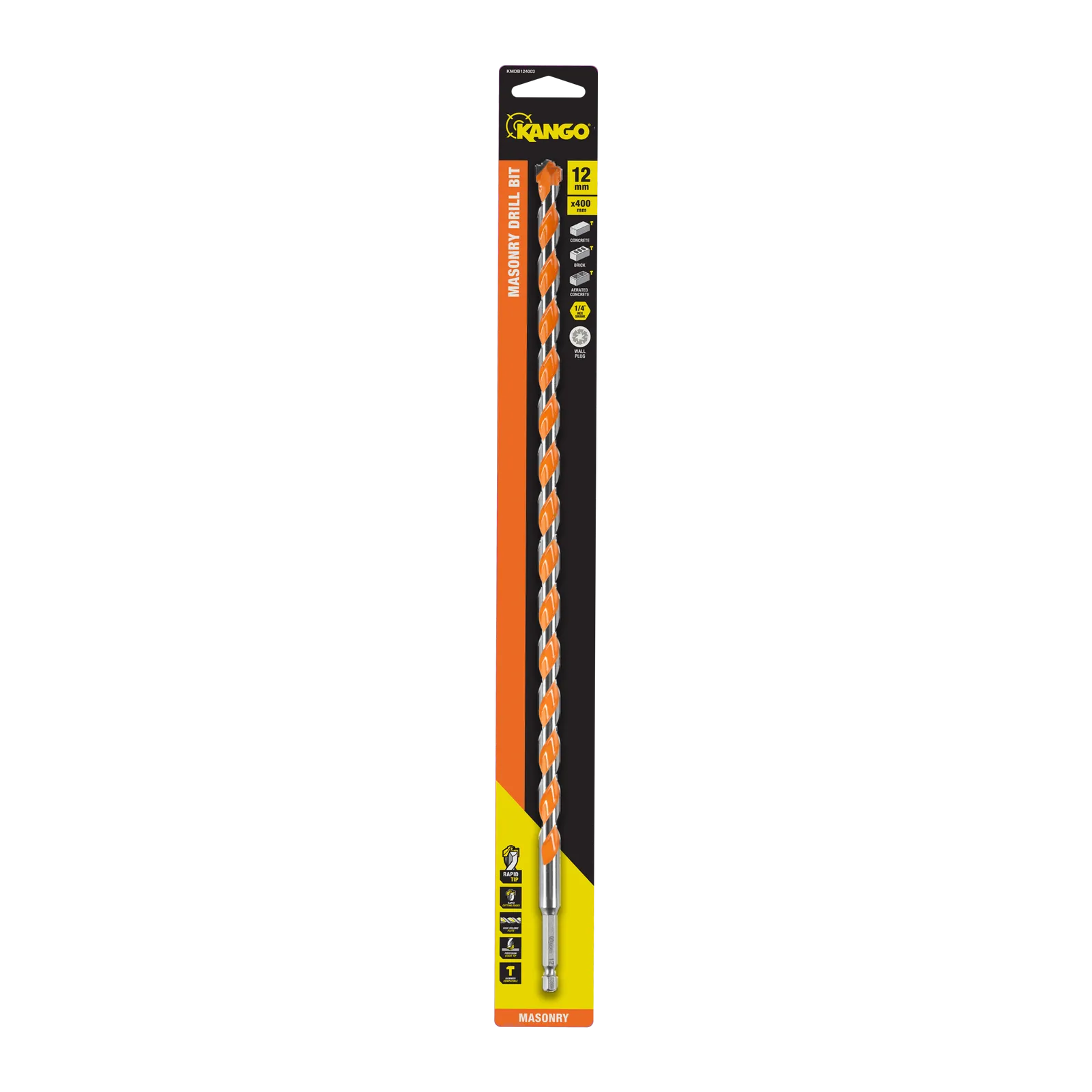 Kango 12 x 400mm 1/4" Masonry Drill Bit
