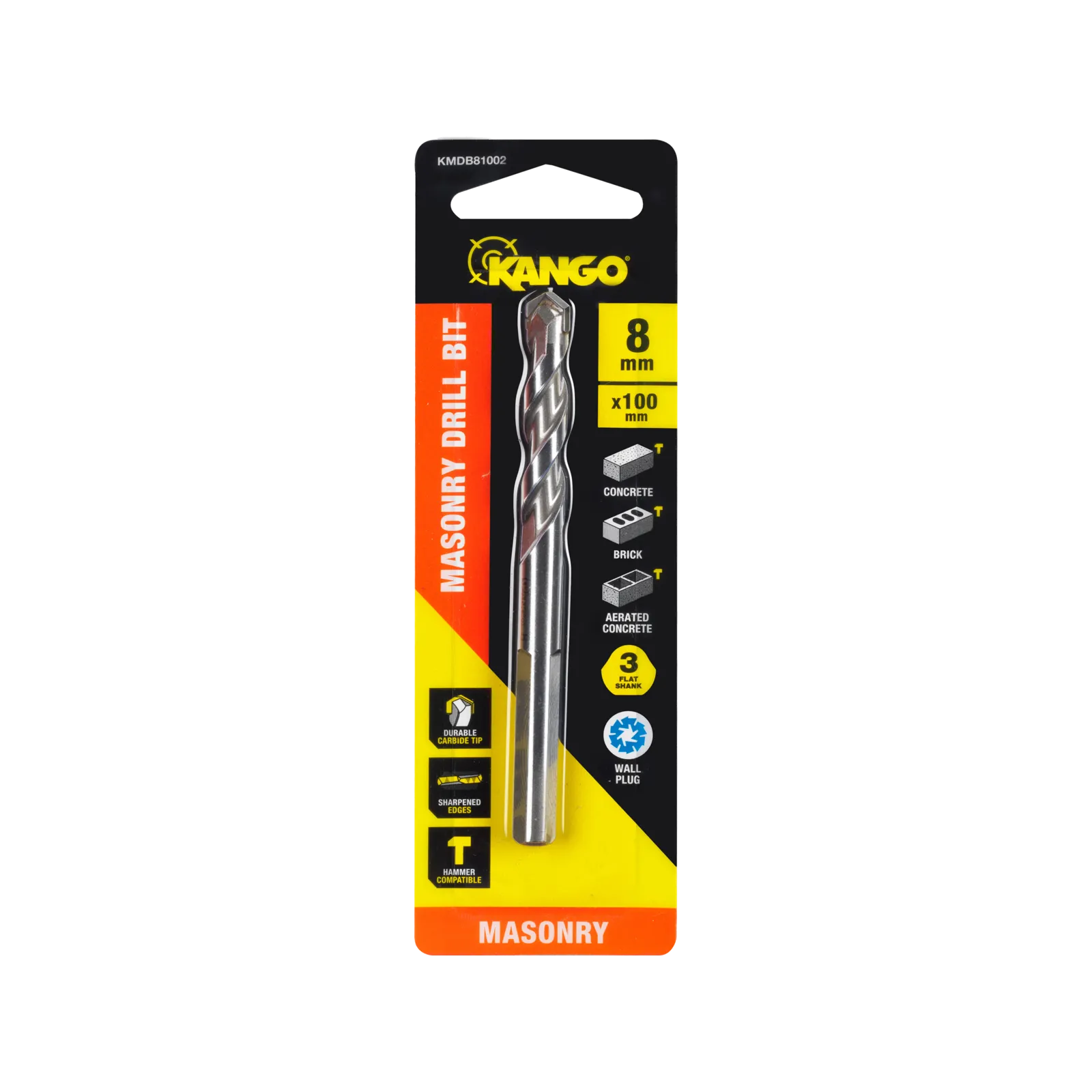 Kango 8 x 100mm Masonry Drill Bit