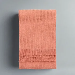 KARA Blush Waffle Throw