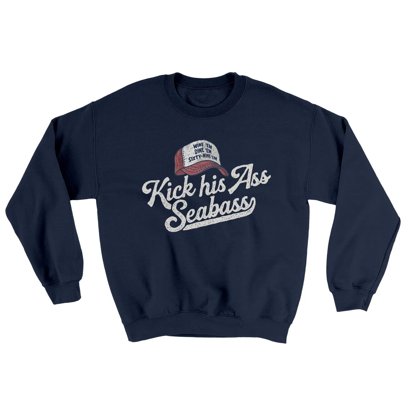 Kick His Ass Seabass Ugly Sweater