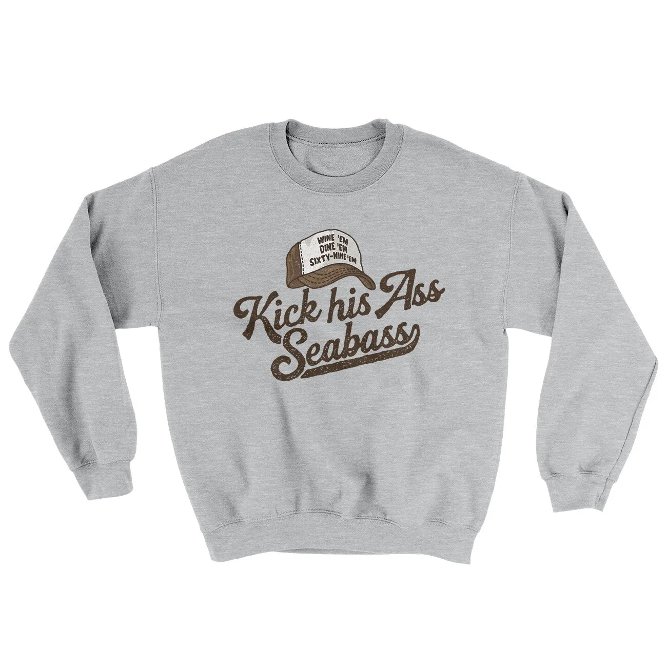 Kick His Ass Seabass Ugly Sweater