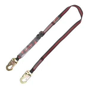 KStrong 6 ft. Clear pack design shock absorbing lanyard with snap hooks (each)