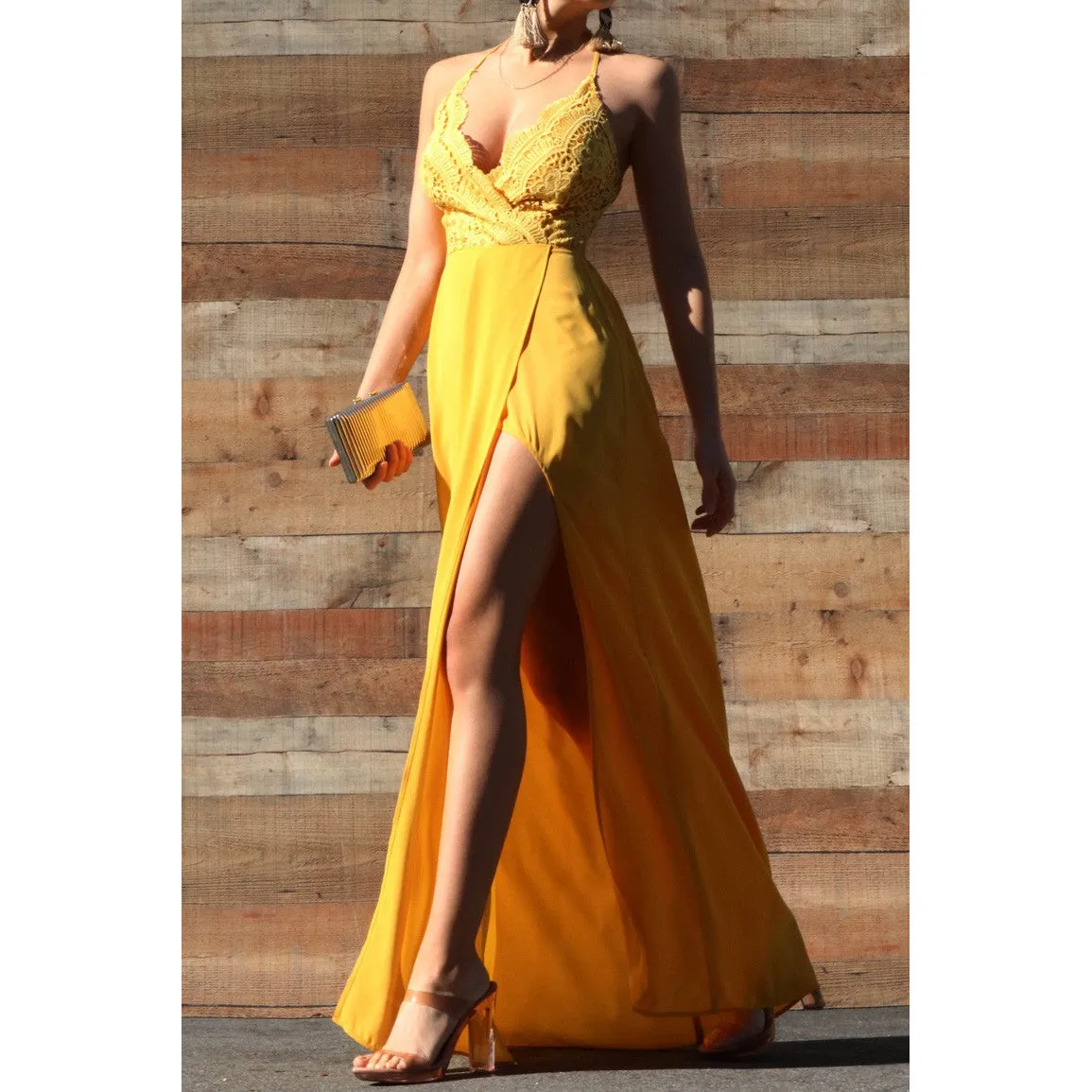 LACE MAXI DRESS