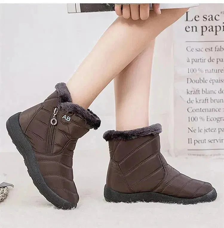 Ladies Thermal Wellington Boots with Fleece Lining – Non-Slip Sole for Cold Weather & Outdoor Activities"