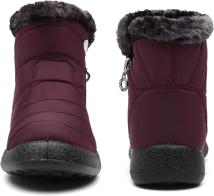 Ladies Thermal Wellington Boots with Fleece Lining – Non-Slip Sole for Cold Weather & Outdoor Activities"