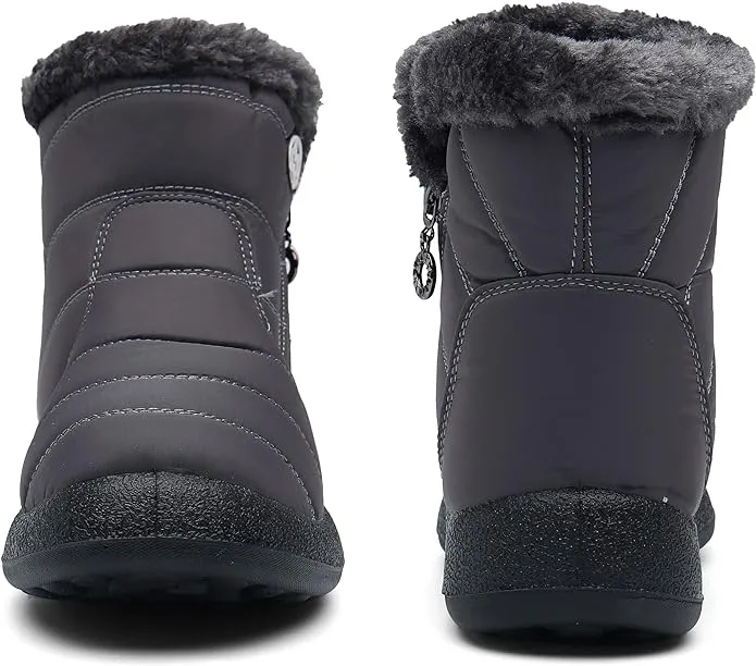 Ladies Thermal Wellington Boots with Fleece Lining – Non-Slip Sole for Cold Weather & Outdoor Activities"