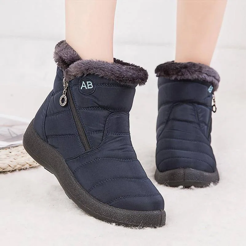Ladies Thermal Wellington Boots with Fleece Lining – Non-Slip Sole for Cold Weather & Outdoor Activities"