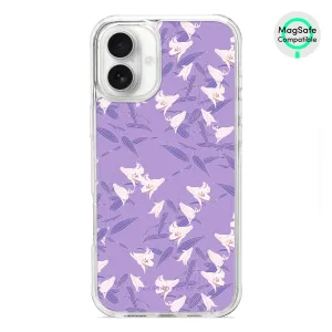 Lavender Lily - iPhone 16 Plus Clear Bumper MagSafe Case