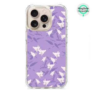 Lavender Lily - iPhone 16 Pro Clear Bumper MagSafe Case