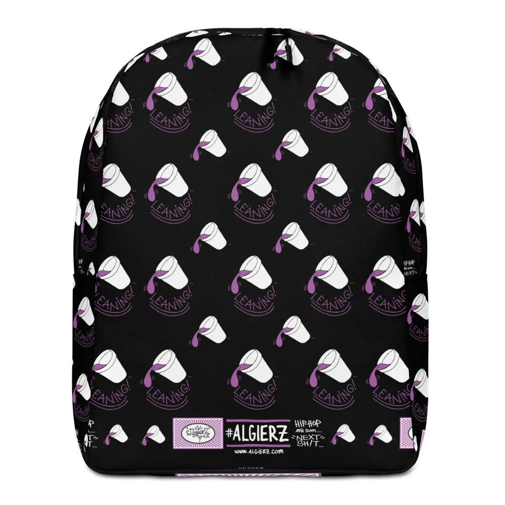 Leaning Drank Cup, Repeating Design, Black, Laptop Backpack (Remix)