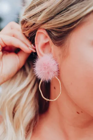 Lennie Puffy Hoops - Mauve